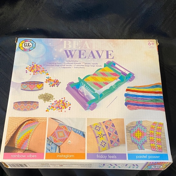 Bead & Weave Craft Set - Purple and Blue - Picture 3 of 5